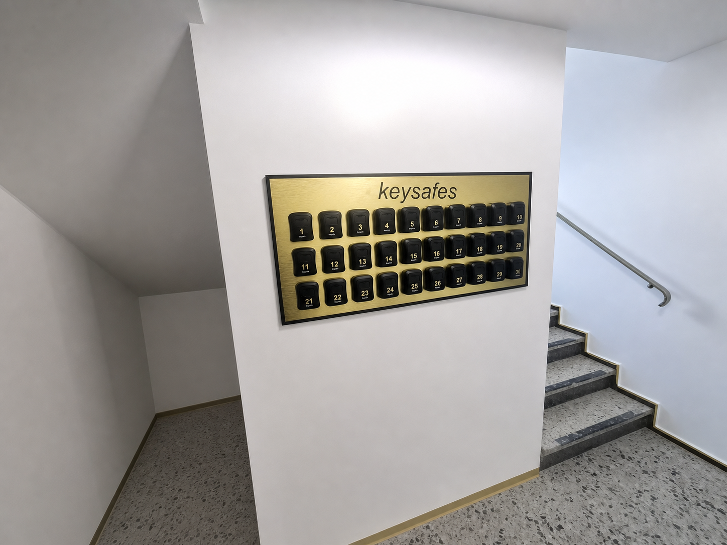 Schlüsselboxen im Keller